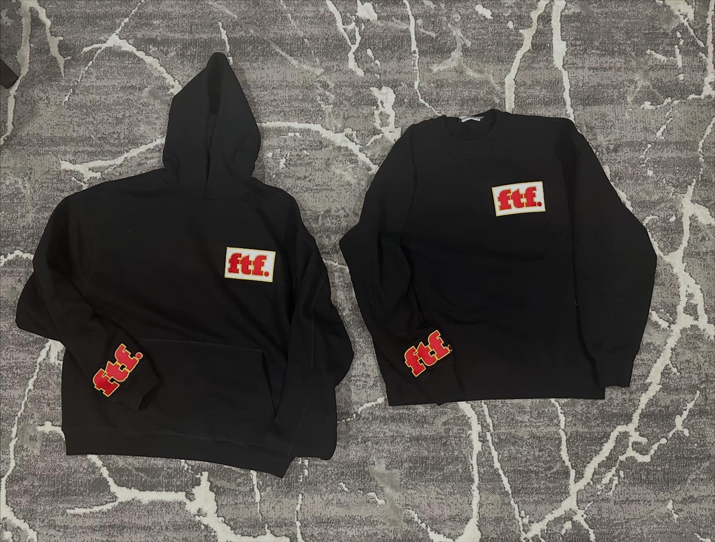 Black ftf. Crewneck